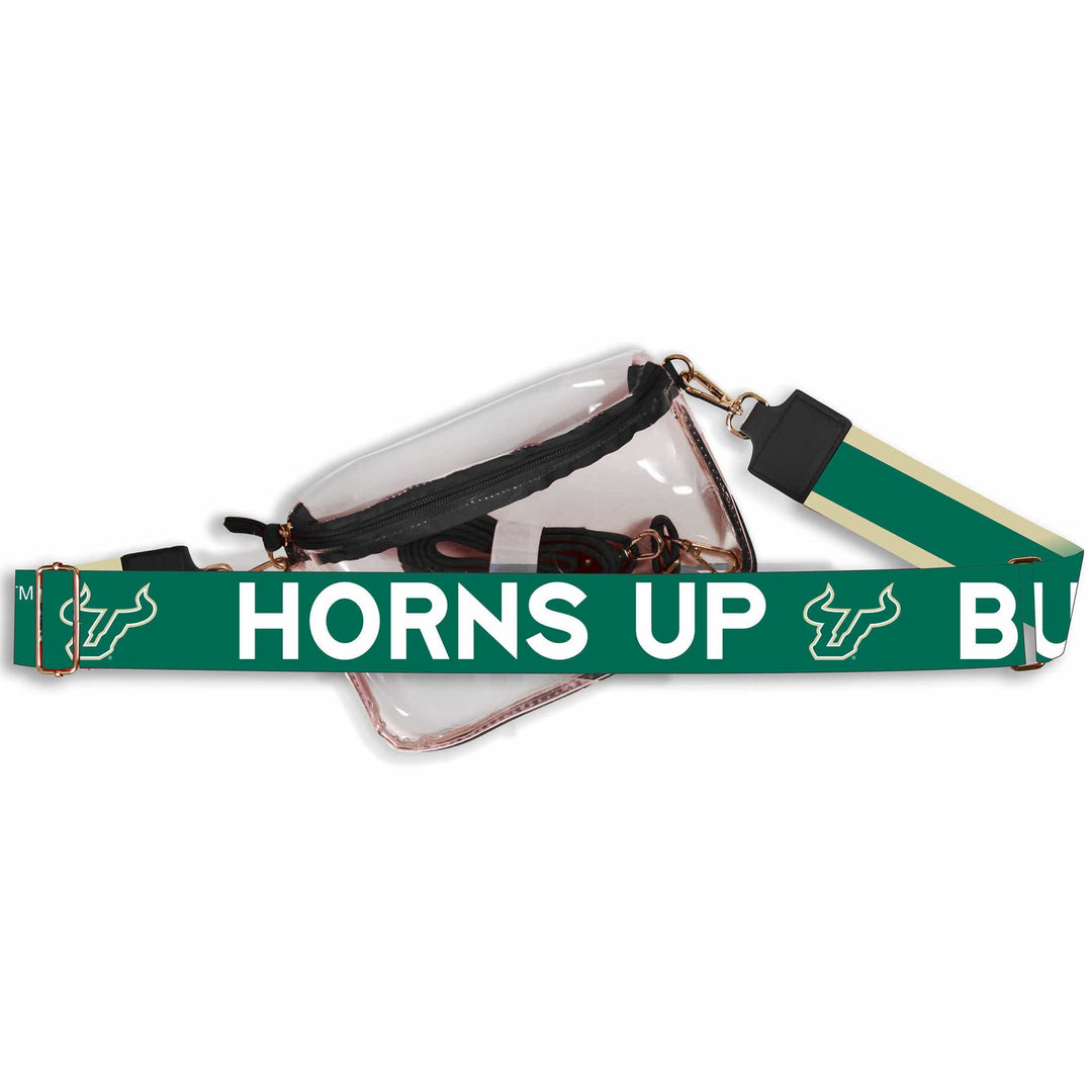 Desden South Florida Hailey Clear Sling Bag with Logo Strap by Desden