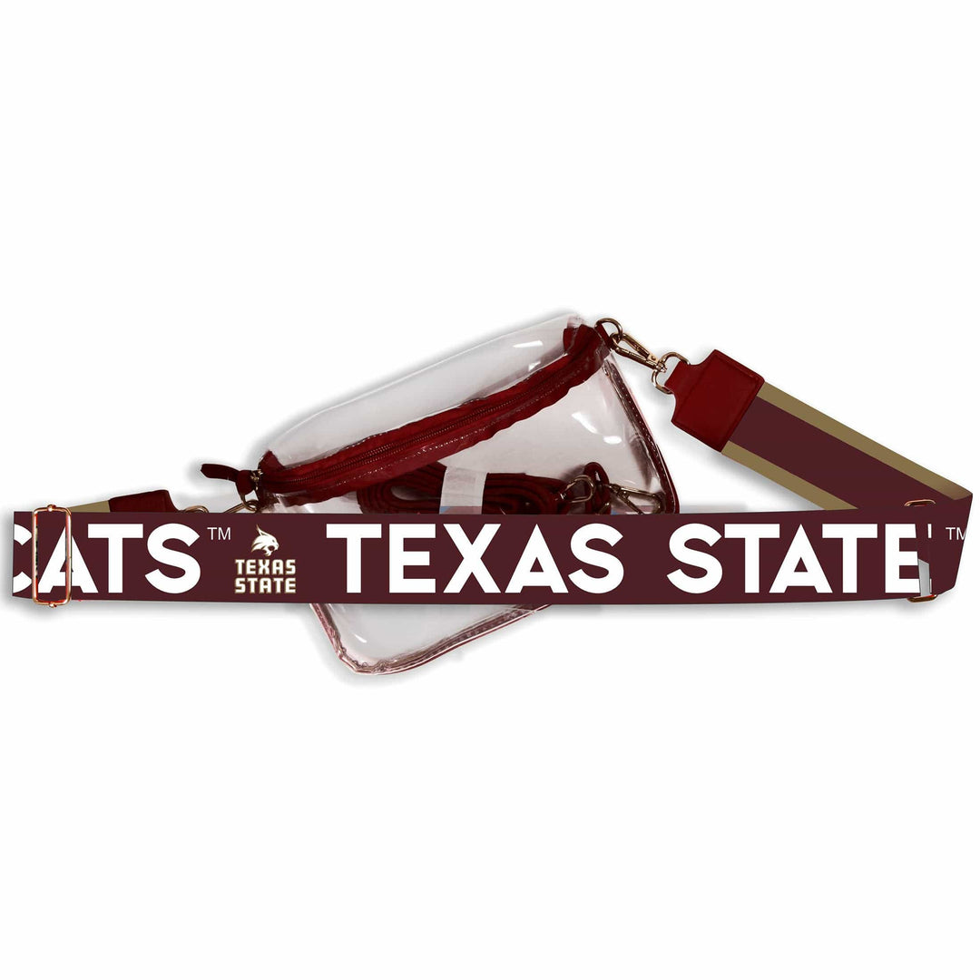 Desden Texas State Hailey Clear Sling Bag with Logo Strap by Desden