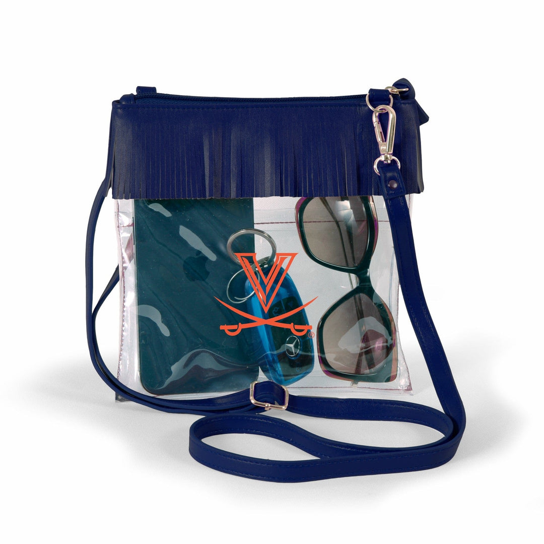 Desden Crossbody University of Virginia Clear crossbody with fringe by Desden
