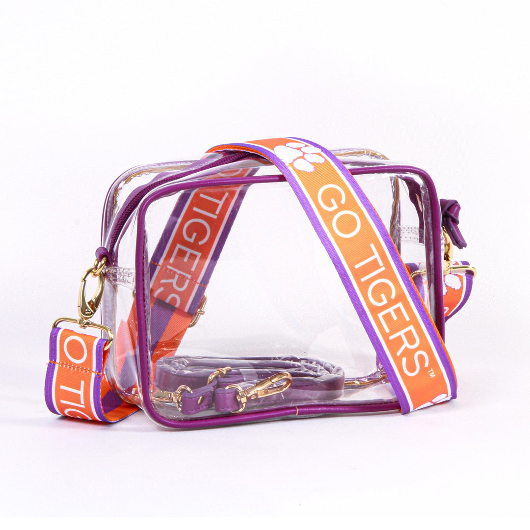 Desden Purse Clear Purse for Clemson Tigers Game Day - The Bridget