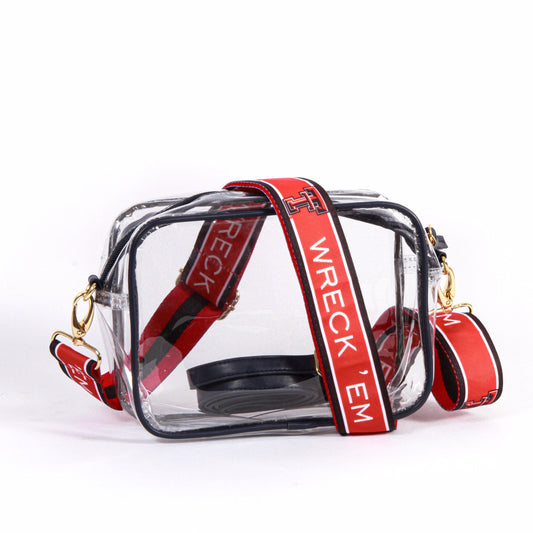 Texas Tech Bridget Clear Purse, stadium-approved, officially licensed, by Desden
