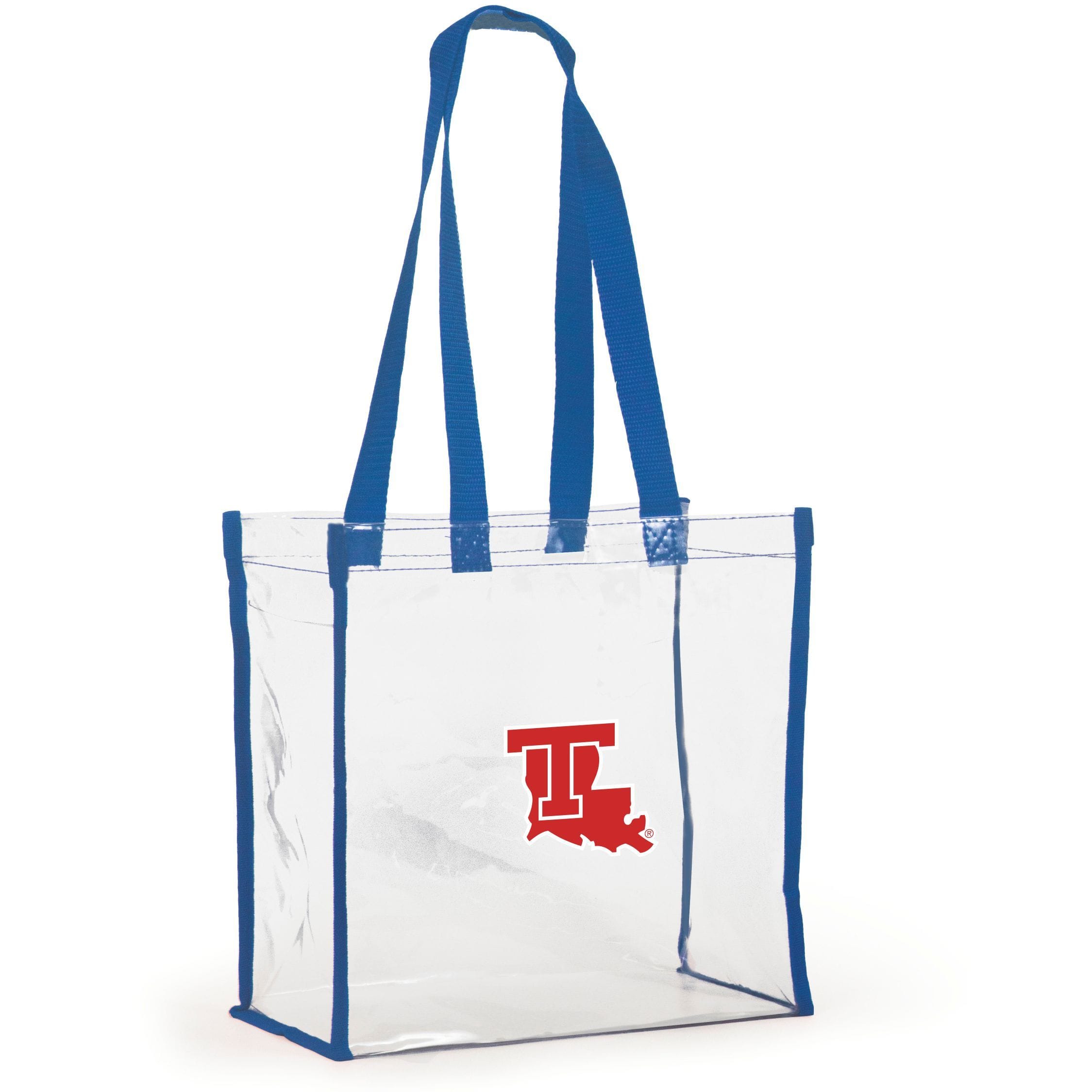 Bridget Clear Purse with Patterned Shoulder Straps - Louisiana Tech