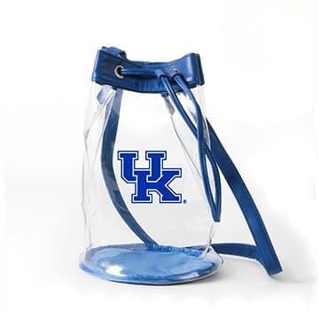 Desden Purse Closeout:Madison Clear Bucket Bag- Kentucky