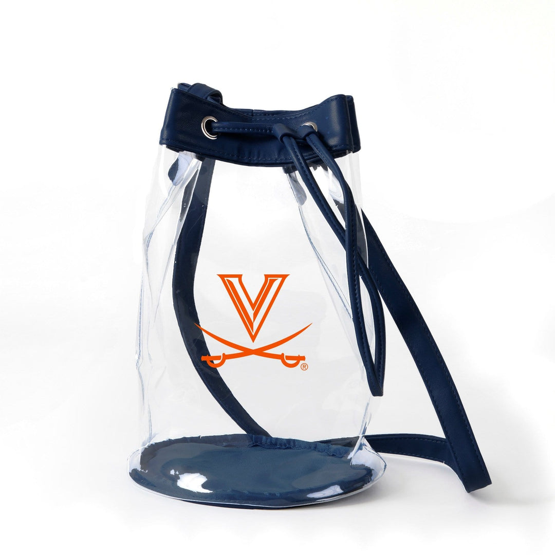Desden Purse Closeout:Madison Clear Bucket Bag- University of Virginia