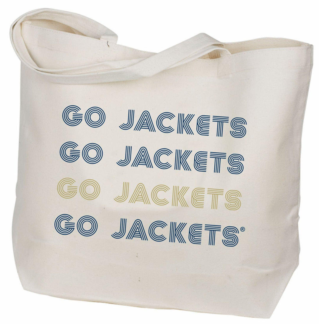 Desden Retro Canvas Tote Bag - Georgia Tech