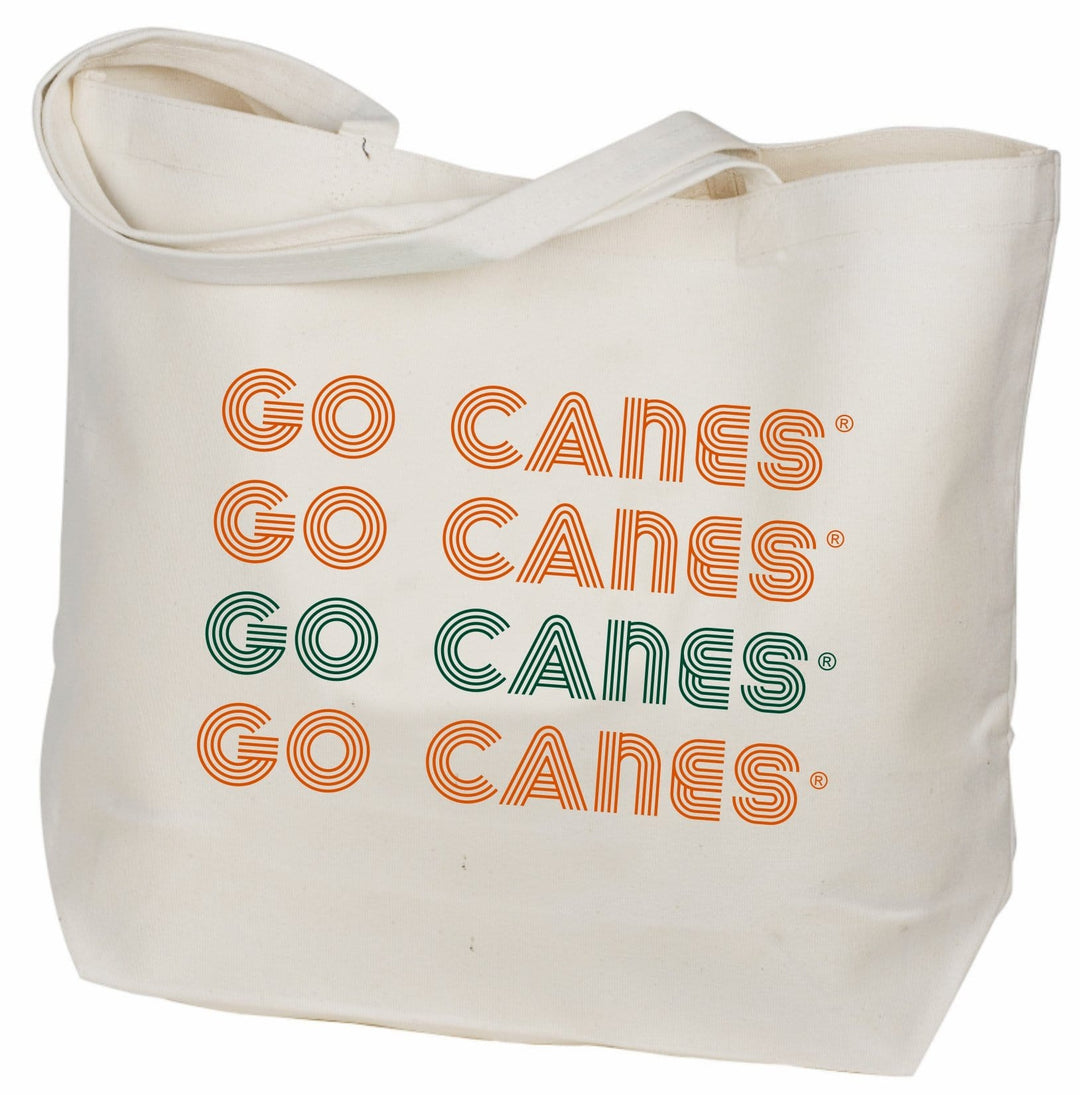 Desden Retro Canvas Tote Bag - Miami