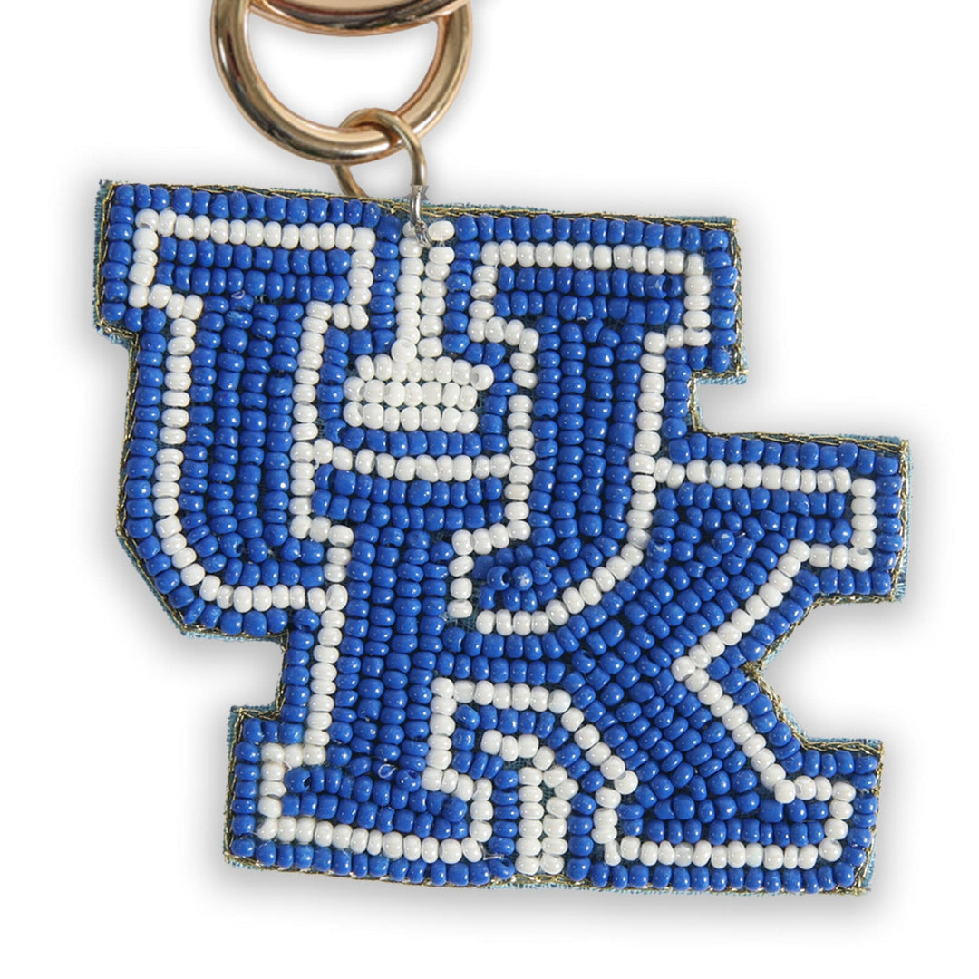 Texas Longhorns Bevo Hand Beaded Purse Charm 