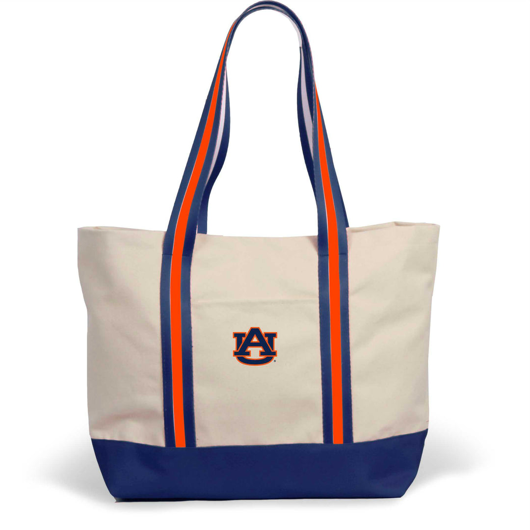Canvas Boat Tote with Embroidered Logo
