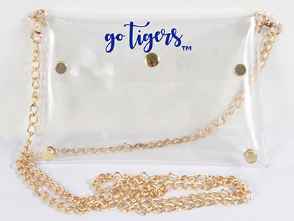 Clear Purse with Gold Chain