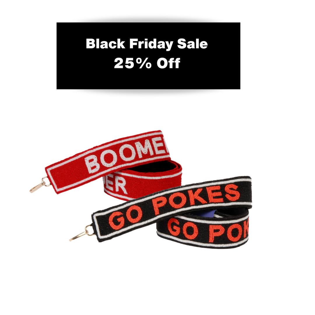 collegiate licensed beaded purse strap