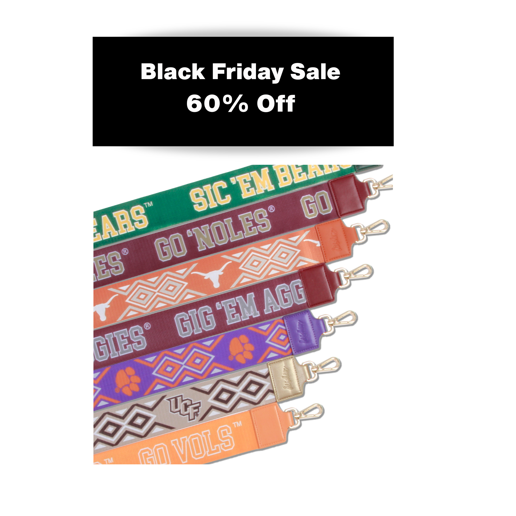 Ikat Pattern Printed Purse Straps - 2