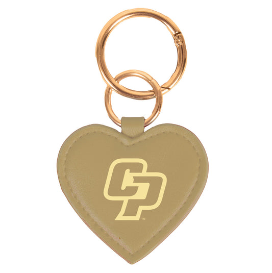 Cal Poly Mustangs Heart Bag Charm/ Key Ring