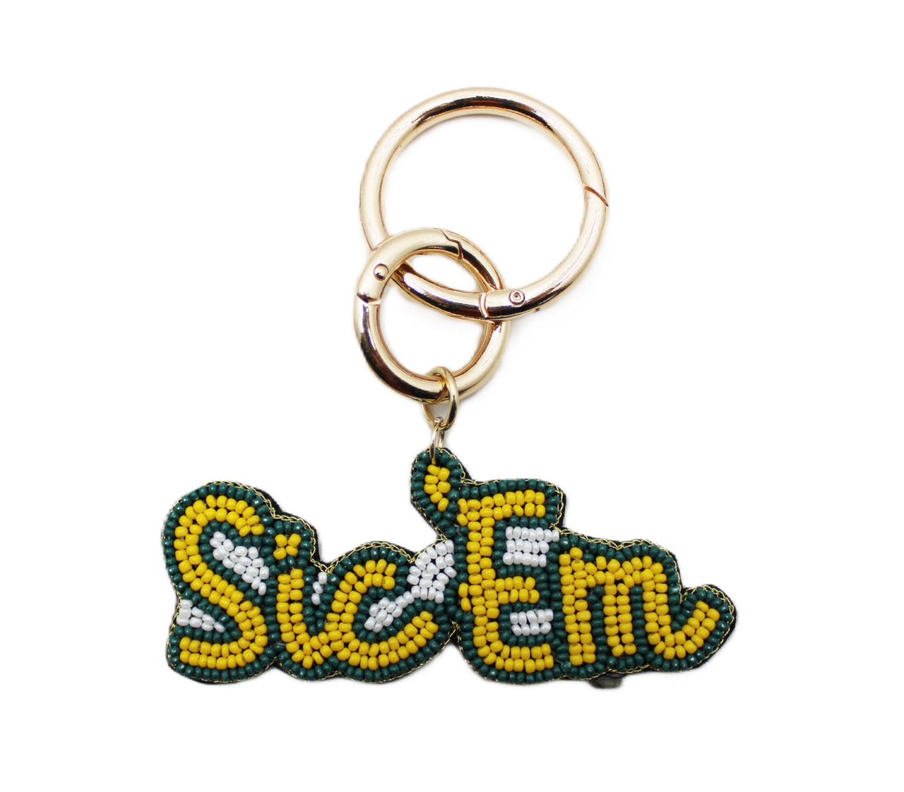 Beaded Purse Charm – Baylor Bears