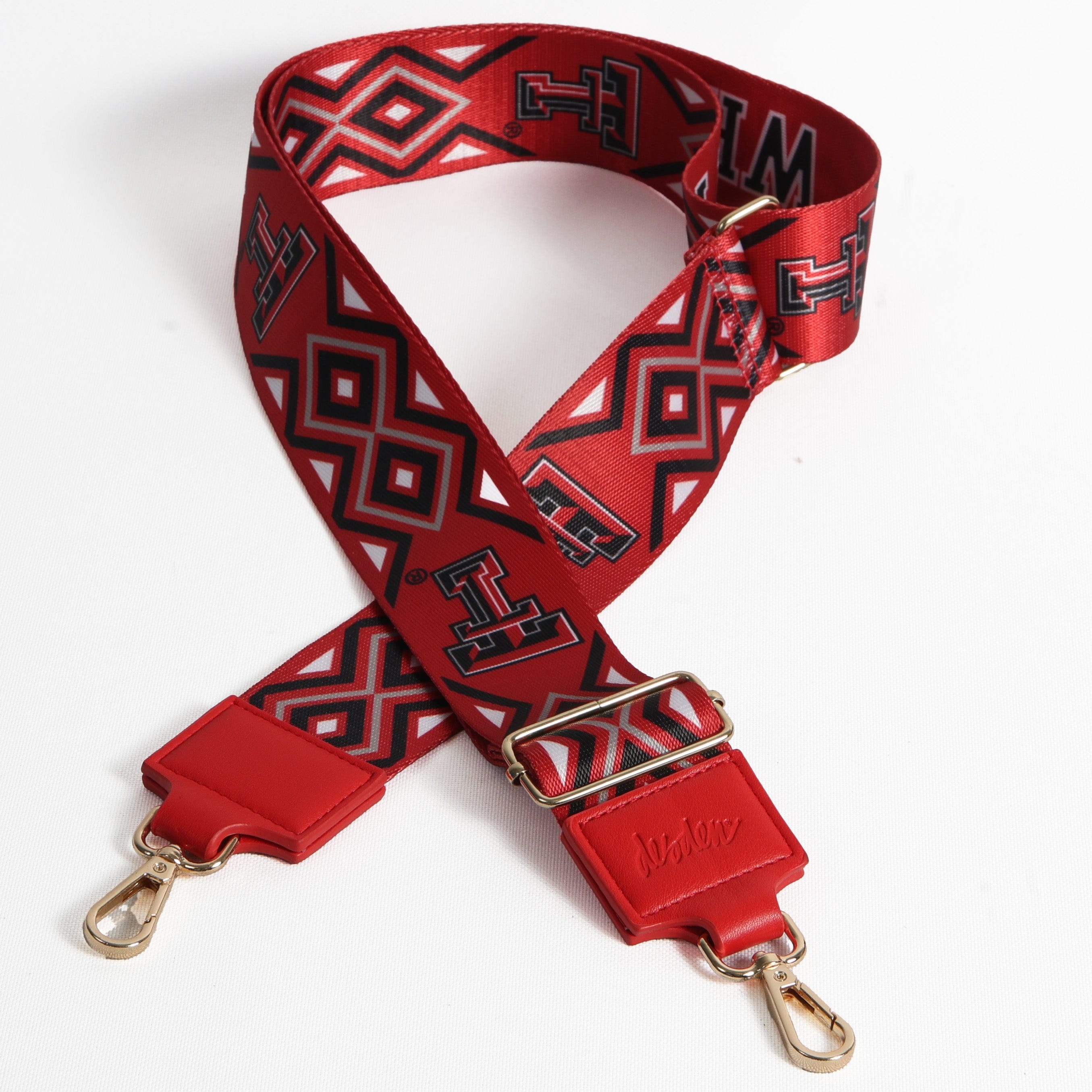 Desden Purse 2' wide Printed Purse Strap- Texas Tech