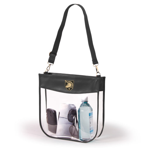 Army Kate Large Clear Purse with Zipper, stadium-approved, officially licensed, by Desden