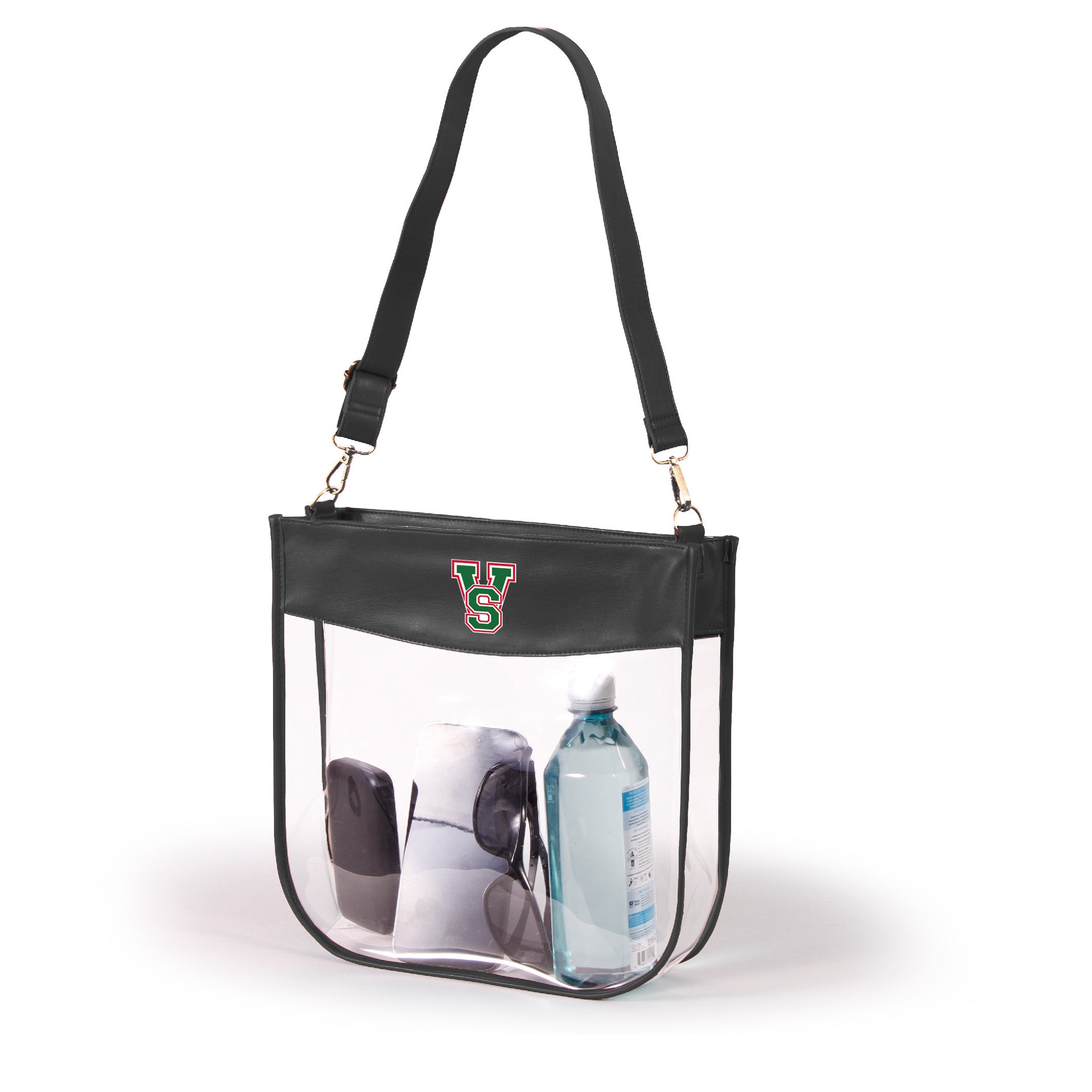 Mississippi Valley State Delta Devils Large Clear Purse with Zipper by Desden