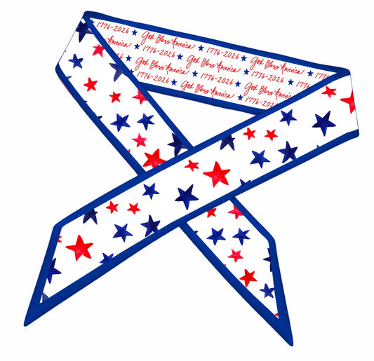 God Bless America Skinny Scarf