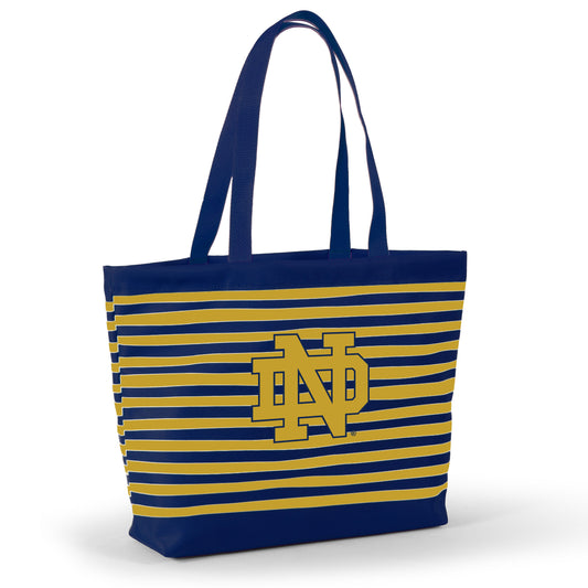 Notre Dame Fighting Irish Tatum Tote Wavy Striped Tote by Desden