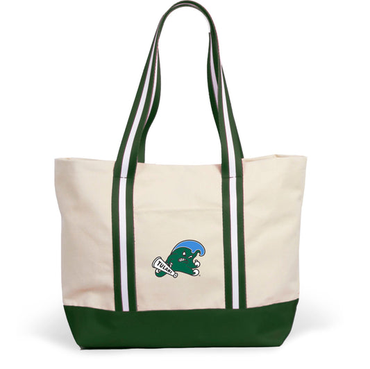 Tulane Green Wave Canvas Tote