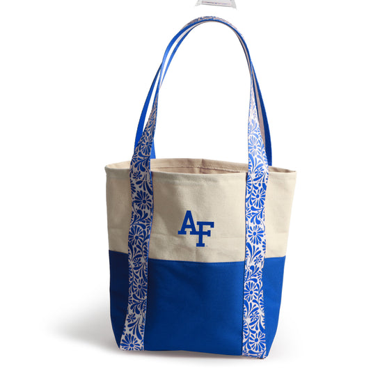 Canvas Mini Tote with Floral Straps – Air Force Falcons