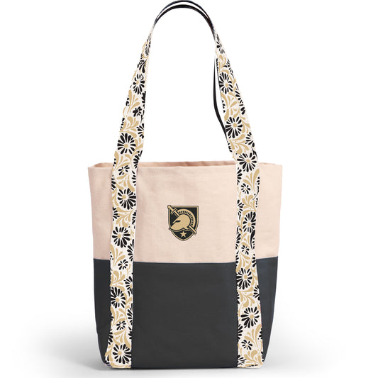 Canvas Mini Tote with Floral Straps – Army Black Knights