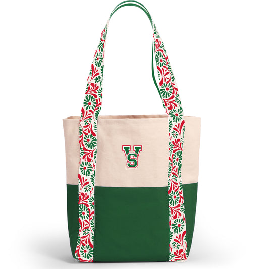 Canvas Mini Tote with Floral Straps – Mississippi Valley State