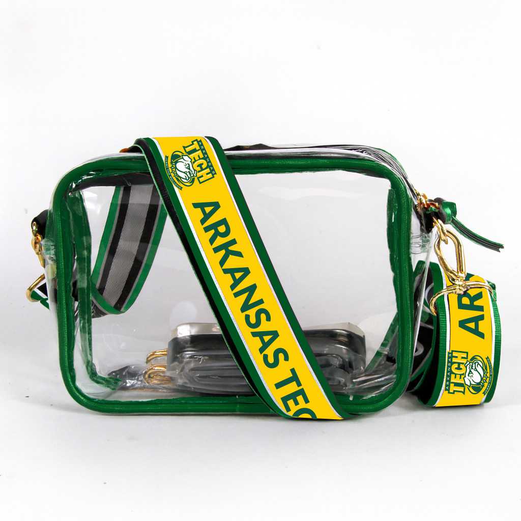 Arkansas Tech Bridget Clear Purse – Stadium Bag with Printed Strap