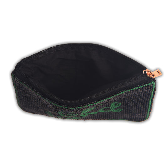 Hand Beaded Coin Pouch - Marshall Thundering Herd