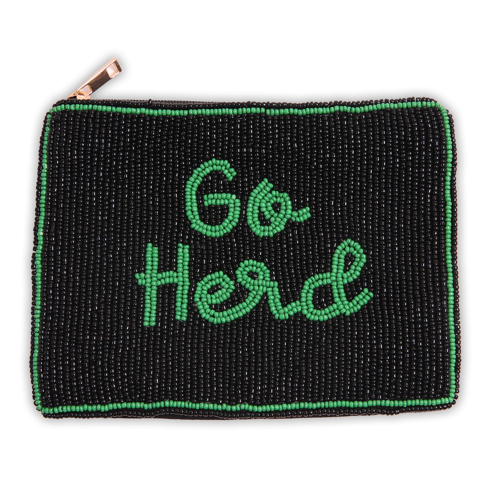 Hand Beaded Coin Pouch - Marshall Thundering Herd