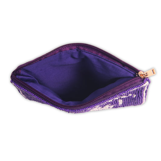 Hand Beaded Coin Pouch - Stephen F Austin Lumberjacks