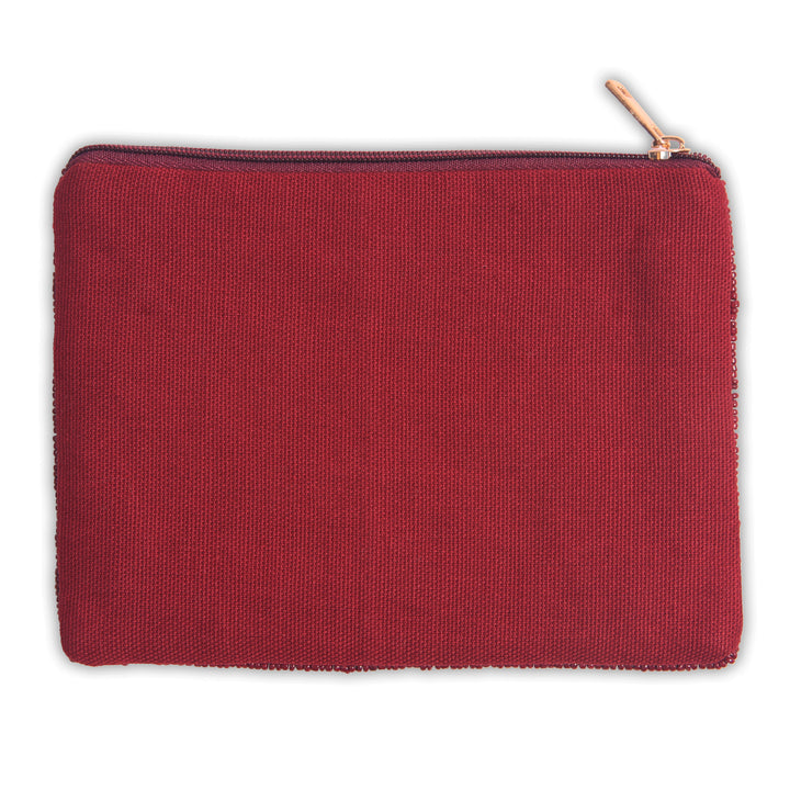 Hand Beaded Coin Pouch - Texas State Bobcats