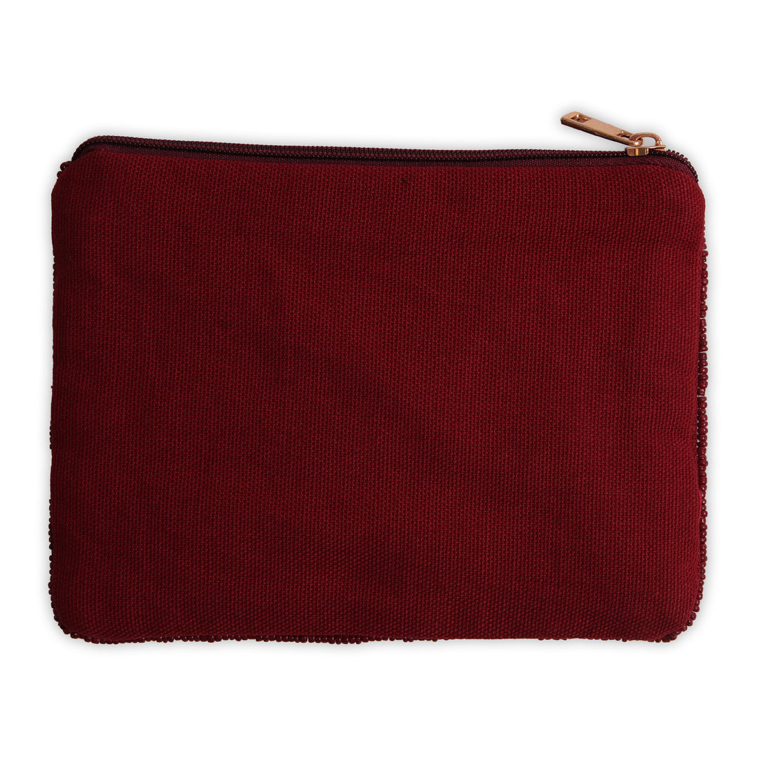 Hand Beaded Coin Pouch - Texas A&amp;M Aggies