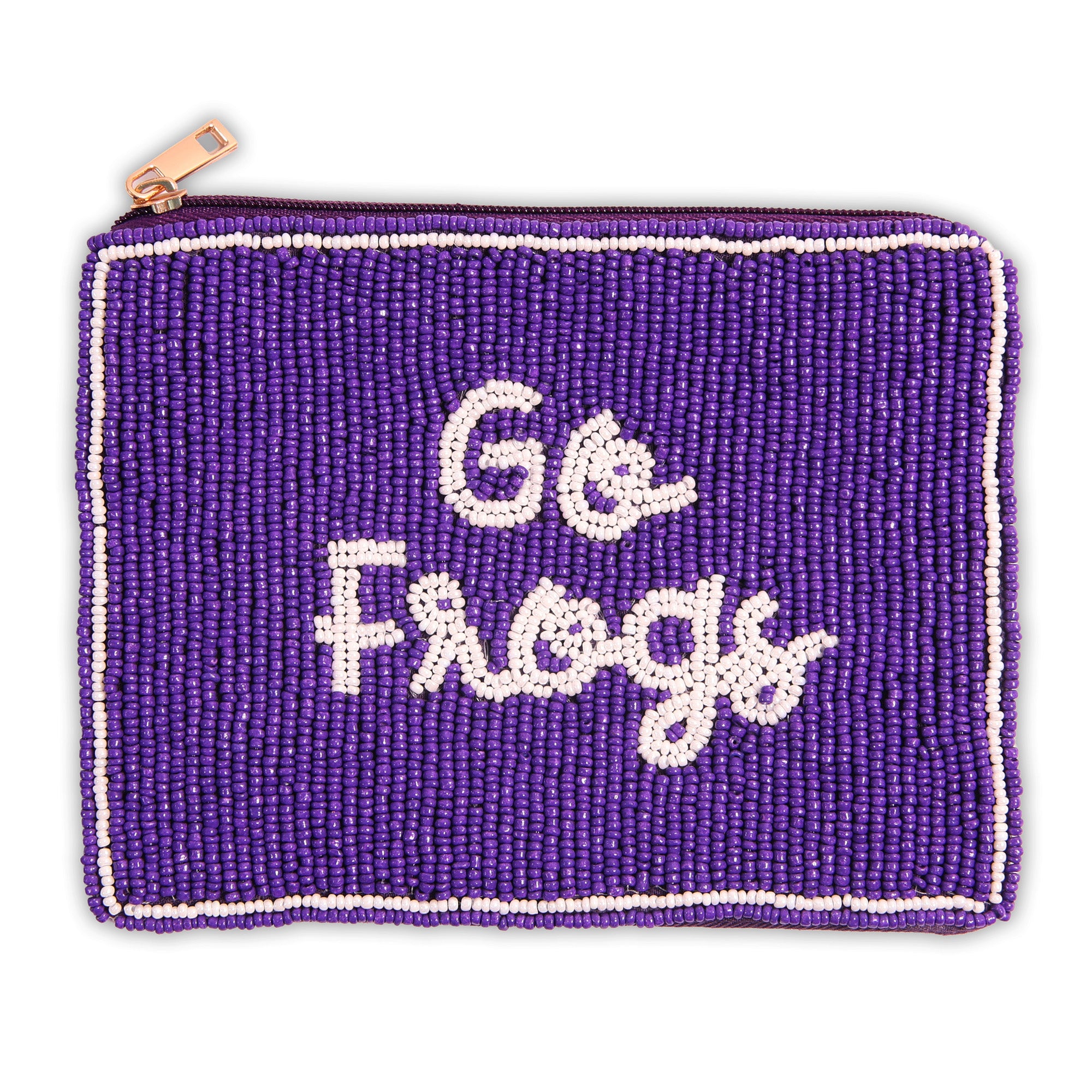 PRE-ORDER Hand Beaded Coin Pouch – TCU Horned Frogs