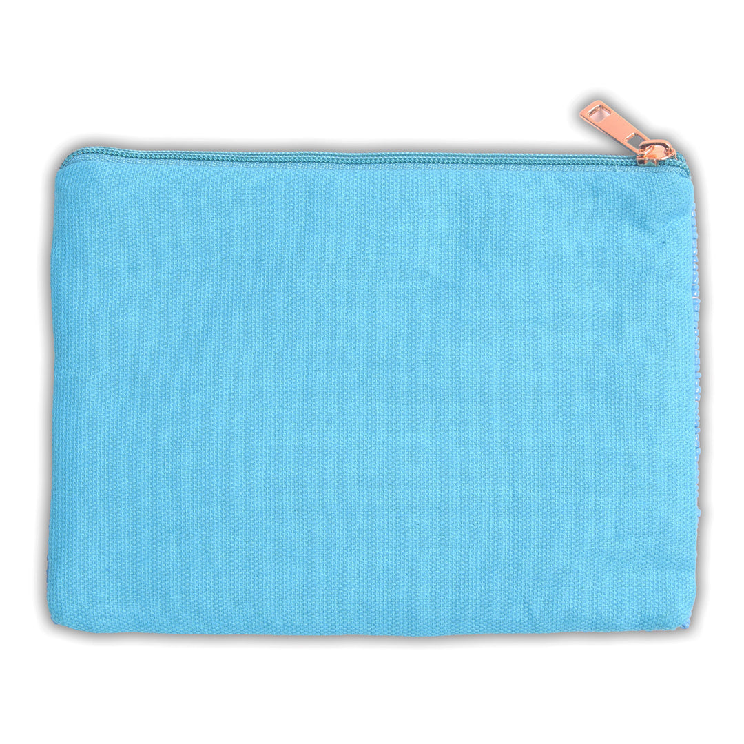PRE-ORDER Hand Beaded Coin Pouch – North Carolina Tar Heels