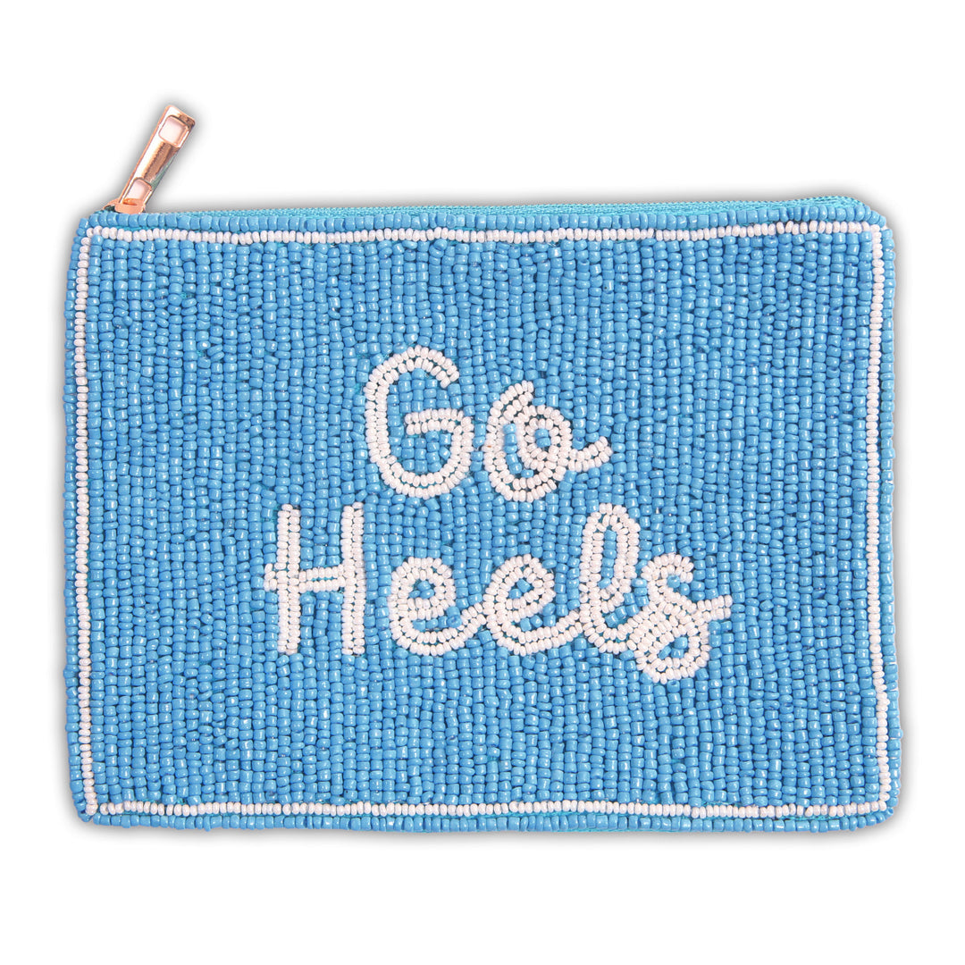 PRE-ORDER Hand Beaded Coin Pouch – North Carolina Tar Heels