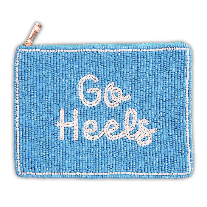 PRE-ORDER Hand Beaded Coin Pouch – North Carolina Tar Heels