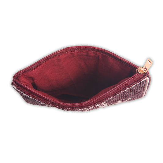 Hand Beaded Coin Pouch - South Carolina Gamecocks