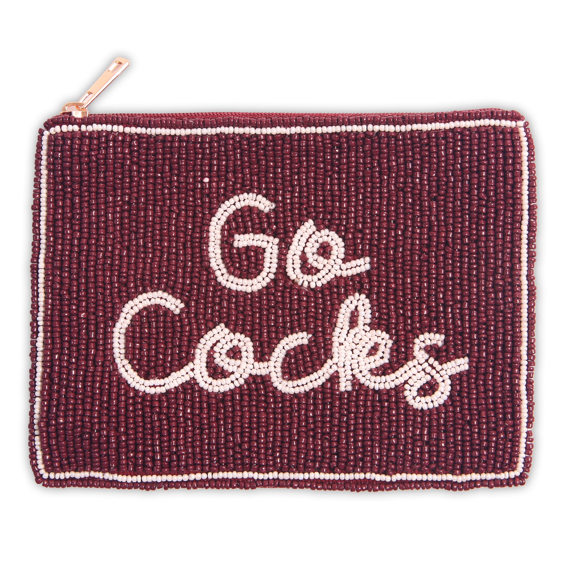 PRE-ORDER Hand Beaded Coin Pouch – South Carolina Gamecocks