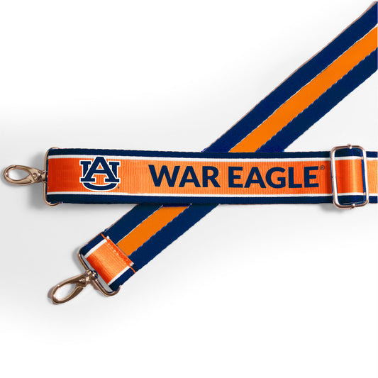 Auburn Tigers Classic Stripe Purse Strap – 1.5"