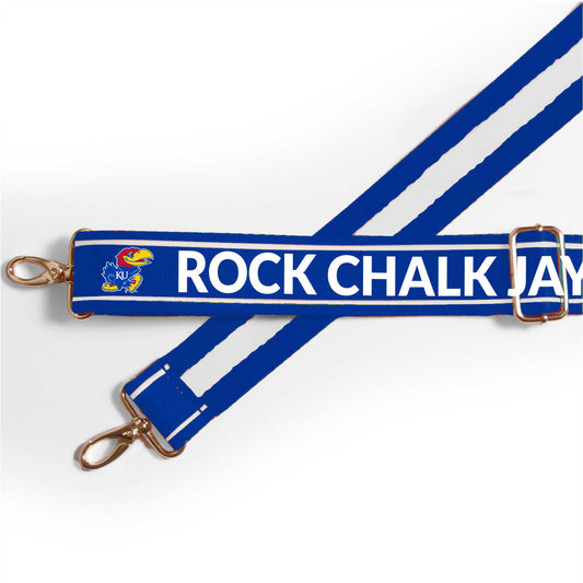 Kansas Jayhawks Classic Stripe Purse Strap – 1.5"