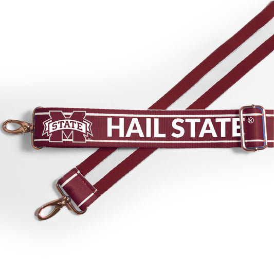 Mississippi State Bulldogs officially licensed patterned purse strap by Desden