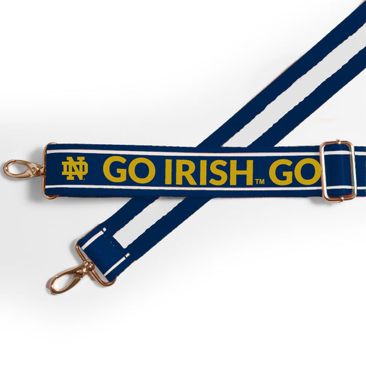 Notre Dame Fighting Irish Classic Stripe Purse Strap – 1.5"