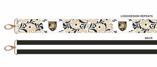 Army Black Knights Floral Purse Strap – 1.5"