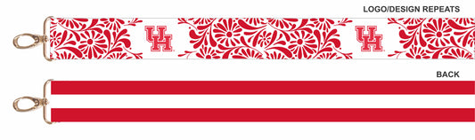 Houston Cougars Floral Purse Strap – 1.5"