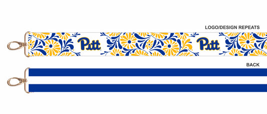 Pitt Panthers Floral Purse Strap – 1.5"