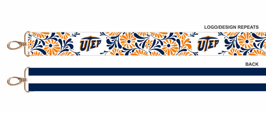 UTEP Miners Floral Purse Strap – 1.5"