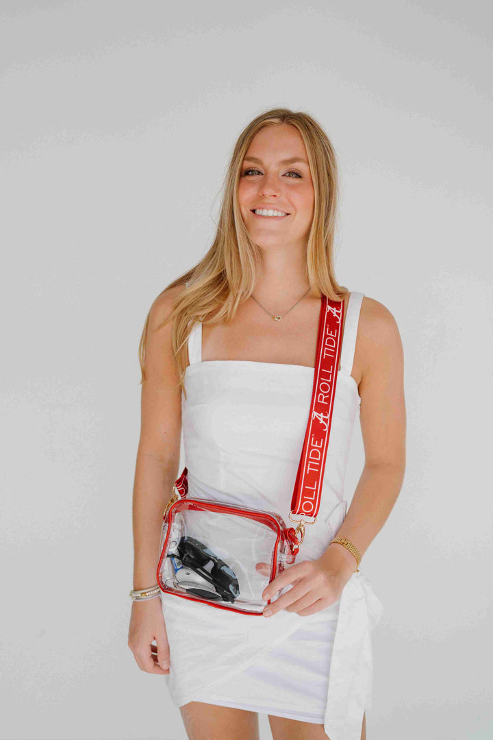 Desden Purse Alabama Roll Tide Clear Purse for  Game Day - clear camera bag by Desden