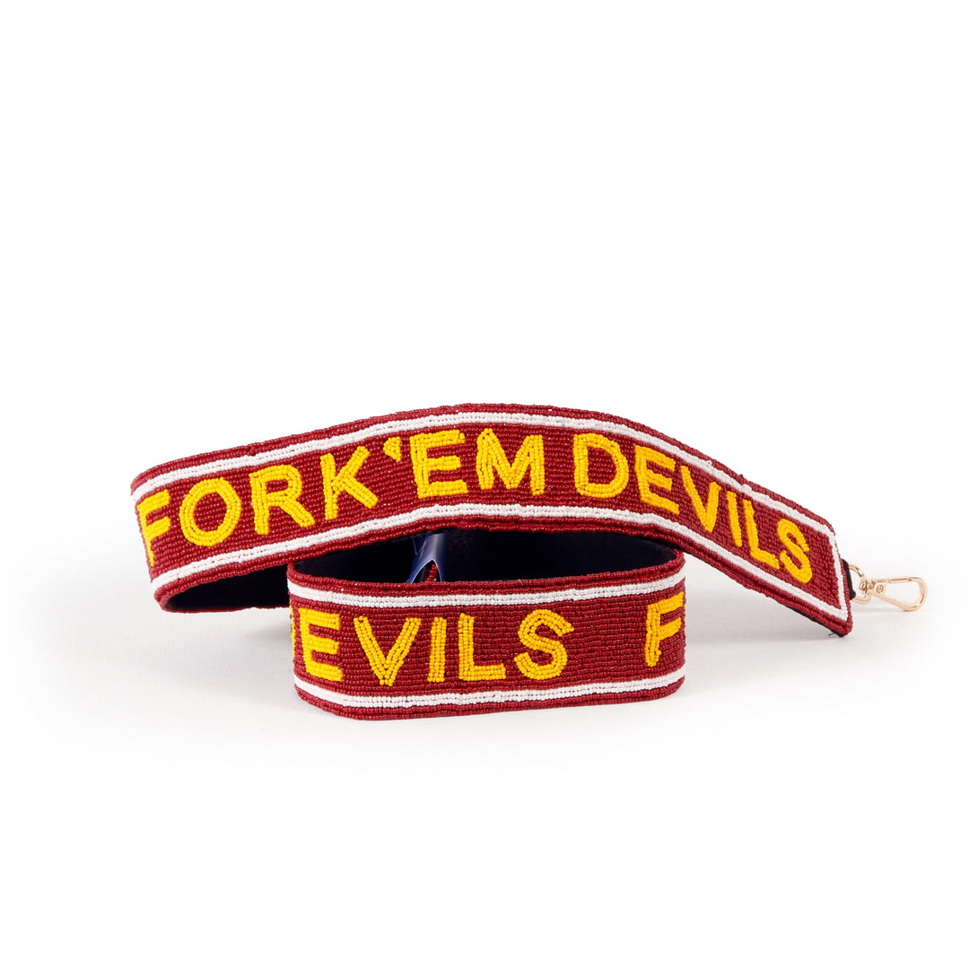Desden Strap Arizona State Fork 'Em Devils Beaded Purse Strap by Desden