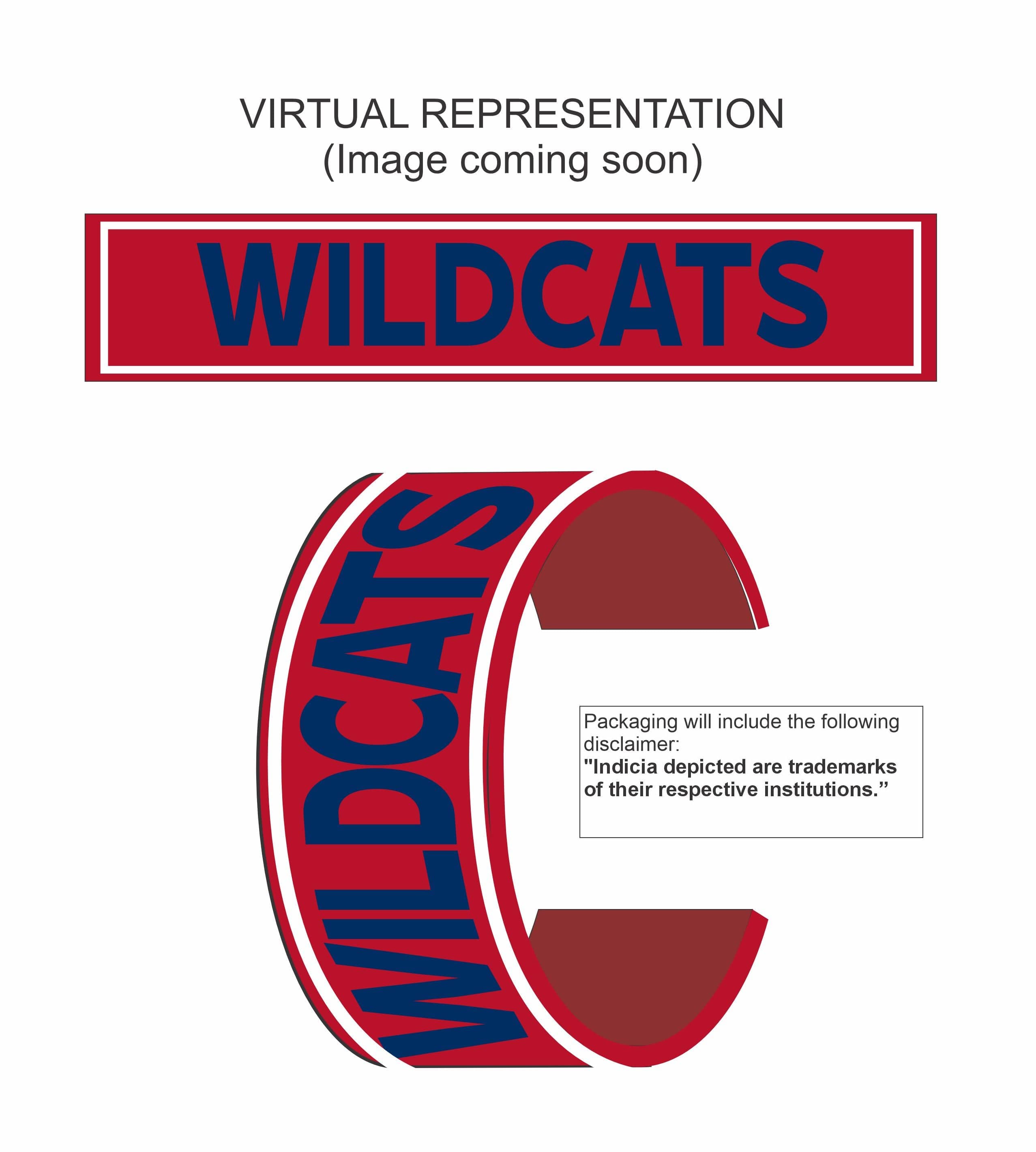 Desden Beaded Cuff Arizona Wildcats Beaded Cuff in Red and Navy by Desden