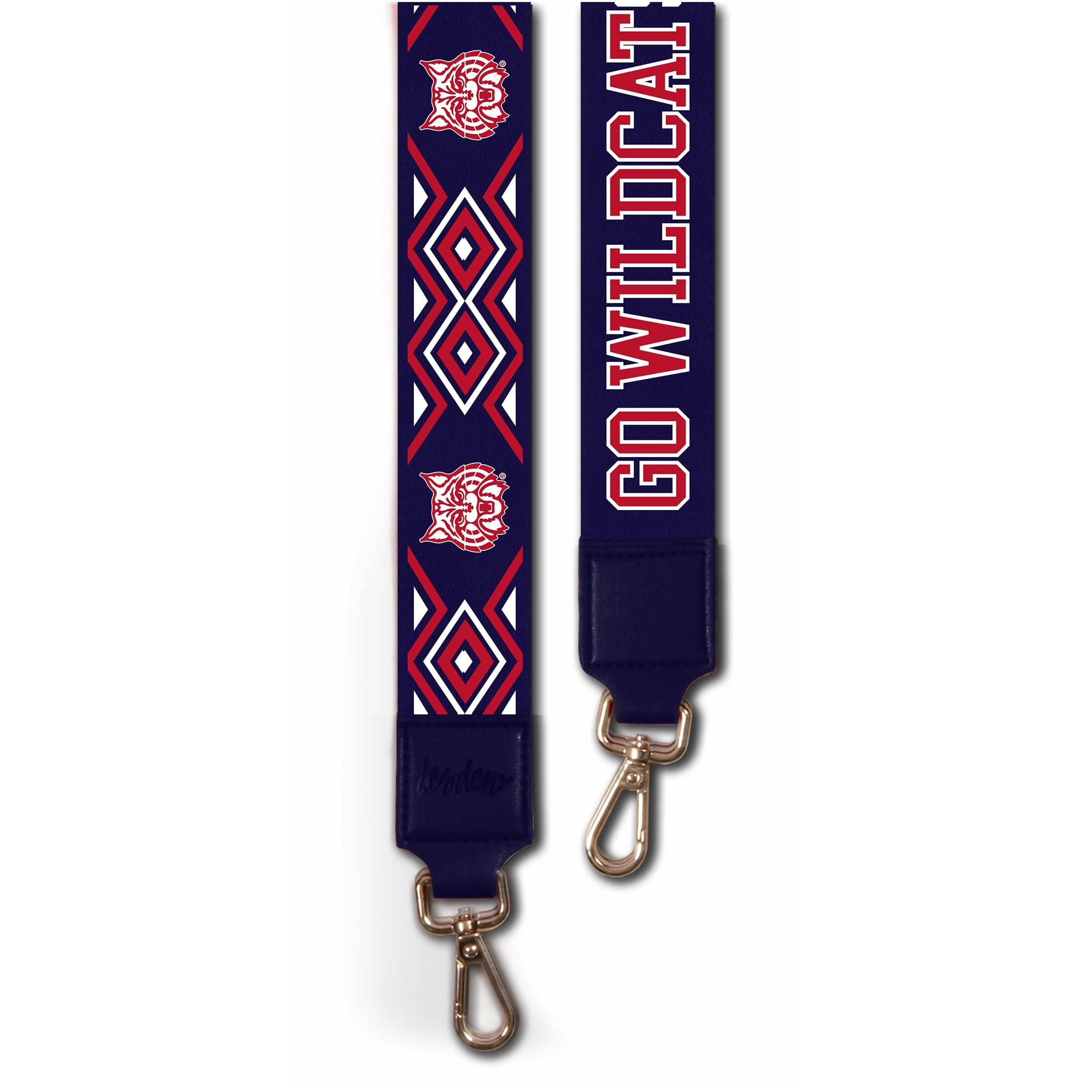 Desden Purse Strap Arizona Wildcats custom wide purse strap in Navy by Desden             Red